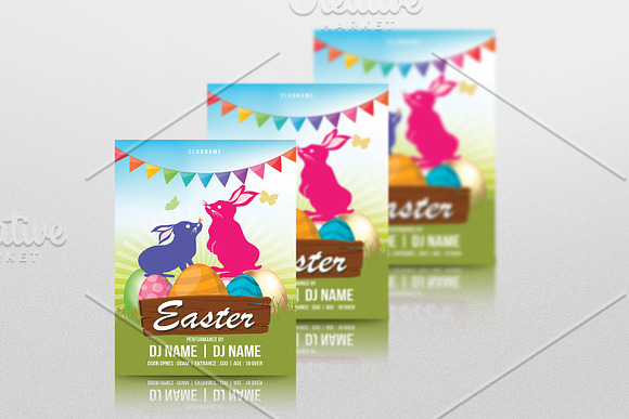 Easter Invitation Flyer-V786 in Flyer Templates - product preview 1