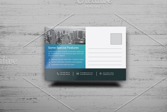 Post-card Template in Postcard Templates - product preview 2
