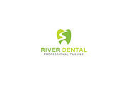 River Dental Logo Template
