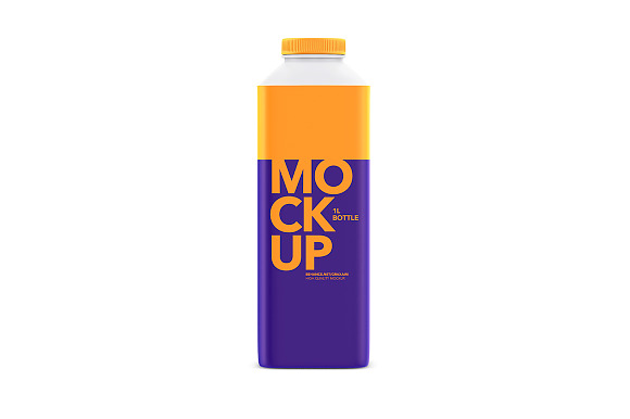 1L Bottle - Matte - Mockup in Product Mockups - product preview 1