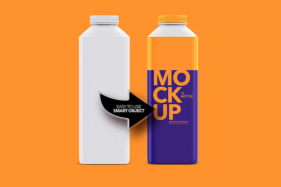 1L Bottle - Matte - Mockup in Product Mockups - product preview 4