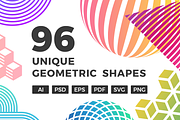 96 Unique Geometric Shapes