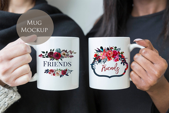 Double Mug Mockup in Product Mockups - product preview 1