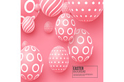 Abstract Easter pink background.