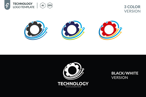 Technology Logo in Logo Templates - product preview 4