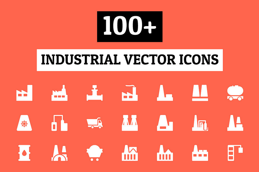 100+ Industrial Vector Icons