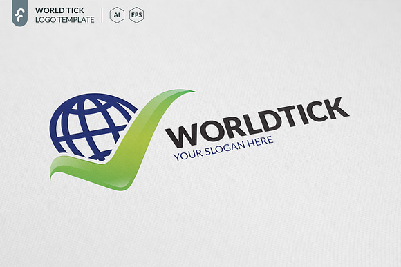 World Tick Logo in Logo Templates - product preview 1