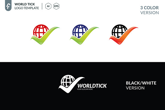 World Tick Logo in Logo Templates - product preview 4