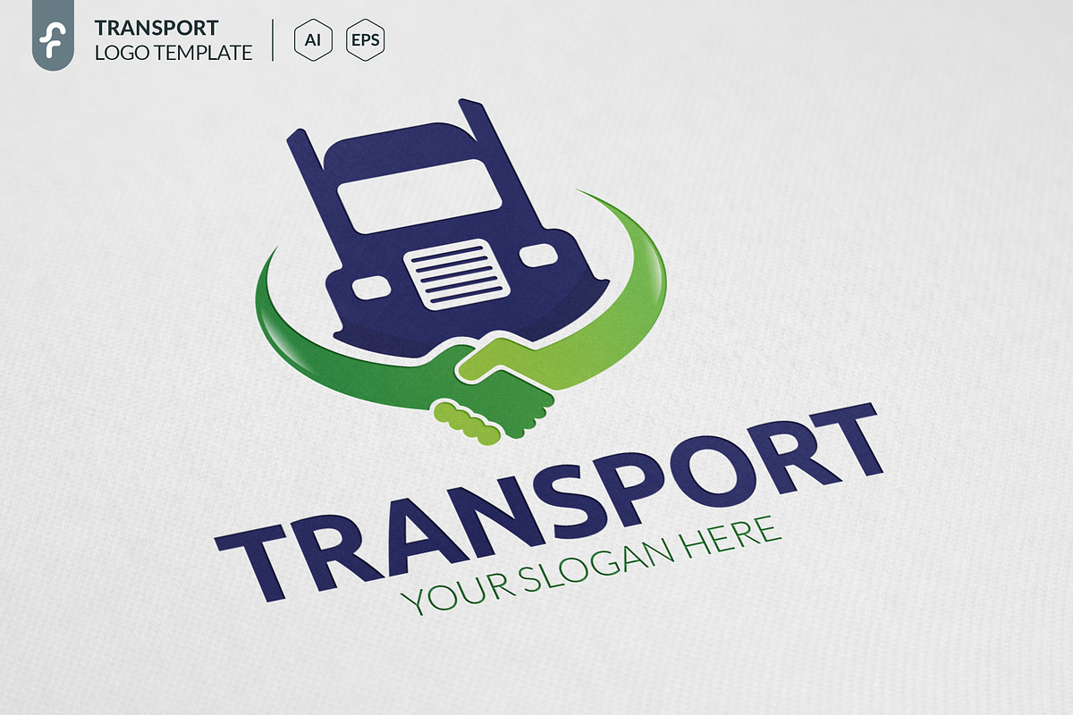 Transport Truck Logo in Logo Templates - product preview 8