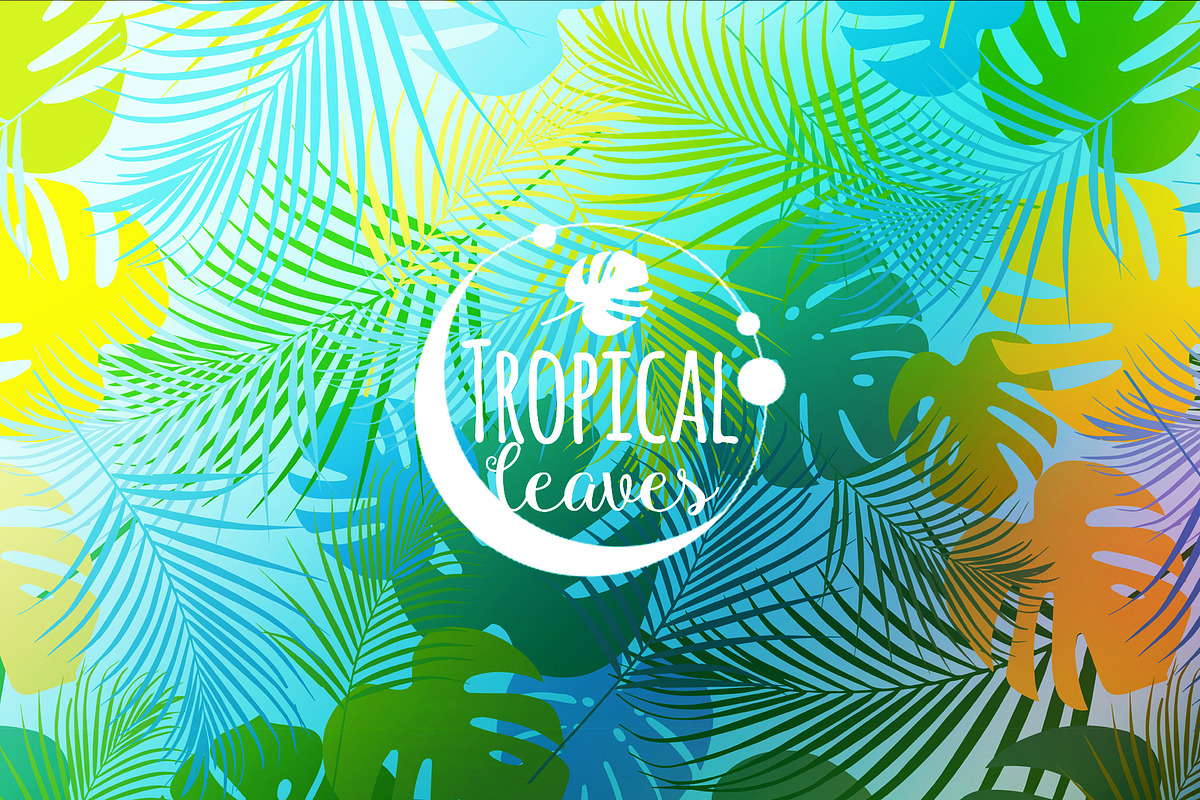 Tropical Leaves in Photoshop Shapes - product preview 8