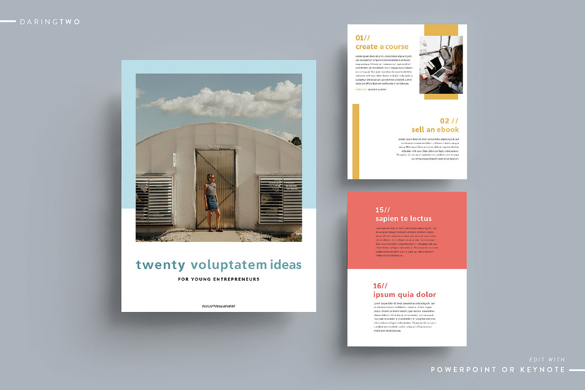 C1 Ebook Template Powerpoint Keynote in Keynote Templates - product preview 8