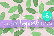 Procreate Tropical Leaves Brush Kit