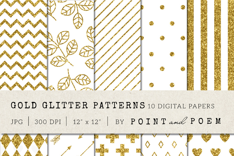 Gold Glitter Patterns in Patterns - product preview 8