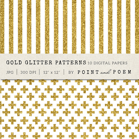 Gold Glitter Patterns in Patterns - product preview 3