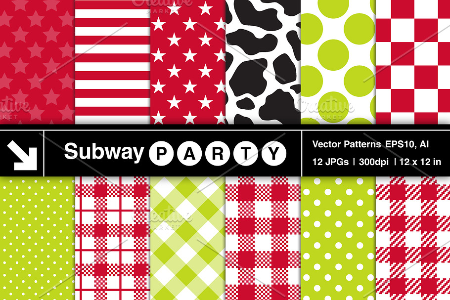 Vector Country Picnic Patterns