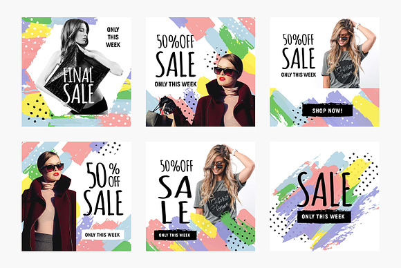 Instagram Sale Templates Pack in Instagram Templates - product preview 2