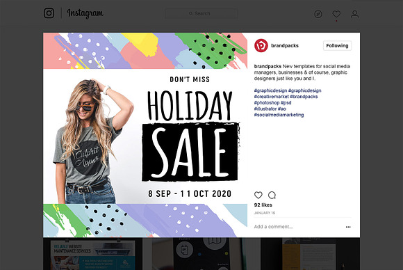 Instagram Sale Templates Pack in Instagram Templates - product preview 13