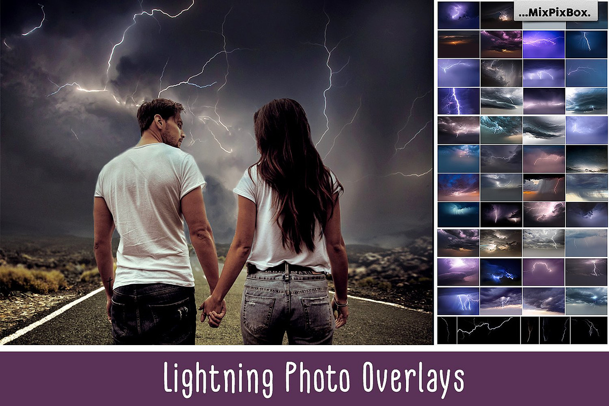 Lightning Photo Overlays in Photoshop Layer Styles - product preview 8