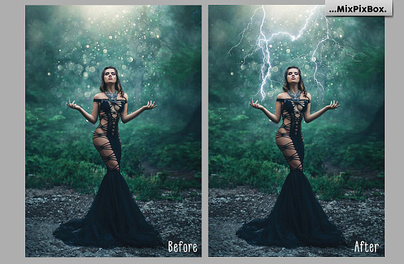 Lightning Photo Overlays in Photoshop Layer Styles - product preview 1