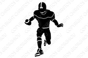 American Football Player Silhouette 