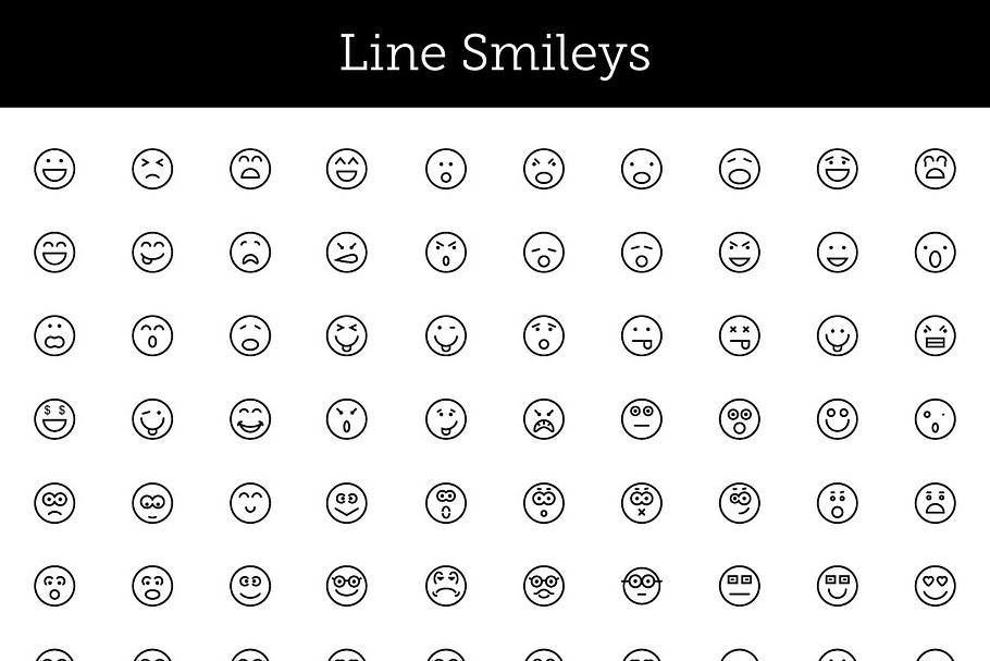 125+ Smileys Vector Icons in Smiley Face Icons - product preview 8