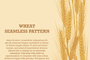 Ears of wheat vertical pattern