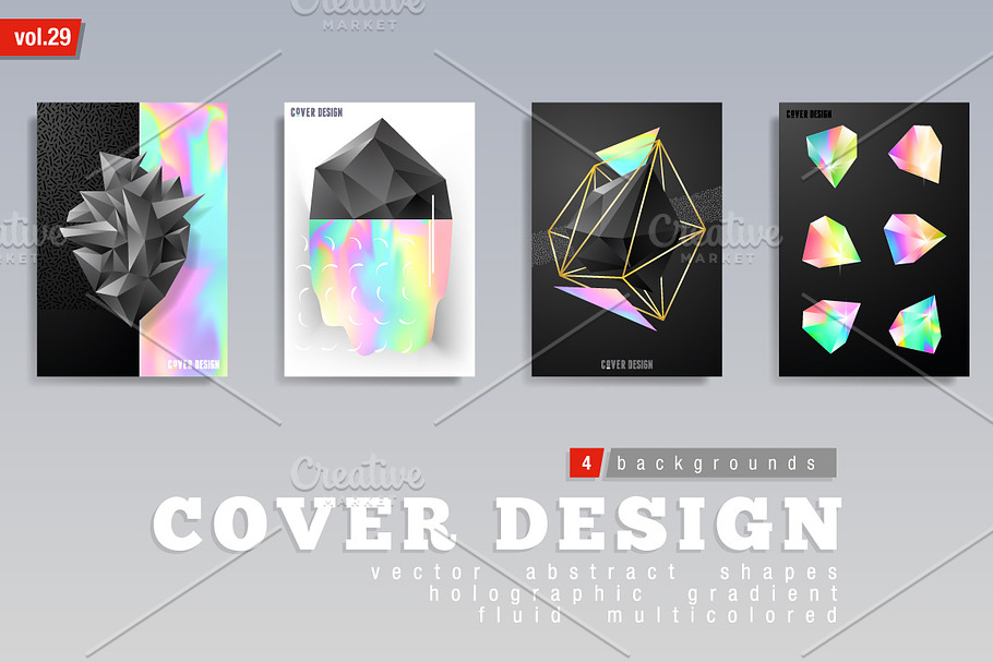 Abstract Multicolored Covers in Illustrations - product preview 8