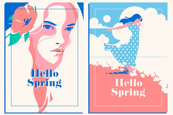 8 Spring Posters & Sale Banners in Illustrations - product preview 2