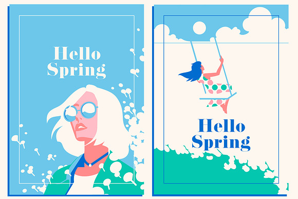 8 Spring Posters & Sale Banners in Illustrations - product preview 4