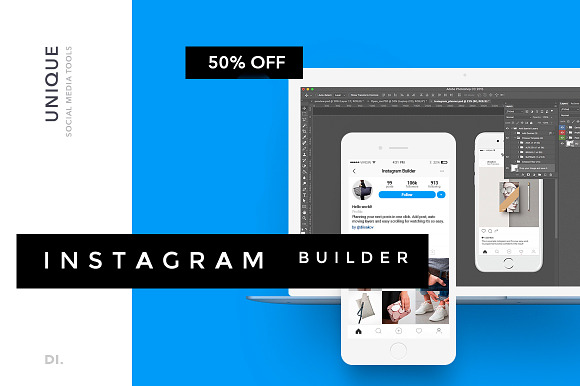 Easy Instagram Builder + Ps Action in Instagram Templates - product preview 8