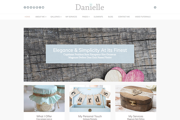 Danielle: WordPress Wedding Theme