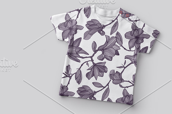 Flowering magnolia in Patterns - product preview 3
