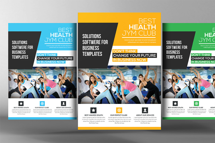 Gym & Fitness Club Flyer Template