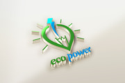 Eco Power New Energy Logo Template