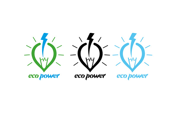 Eco Power New Energy Logo Template in Logo Templates - product preview 1