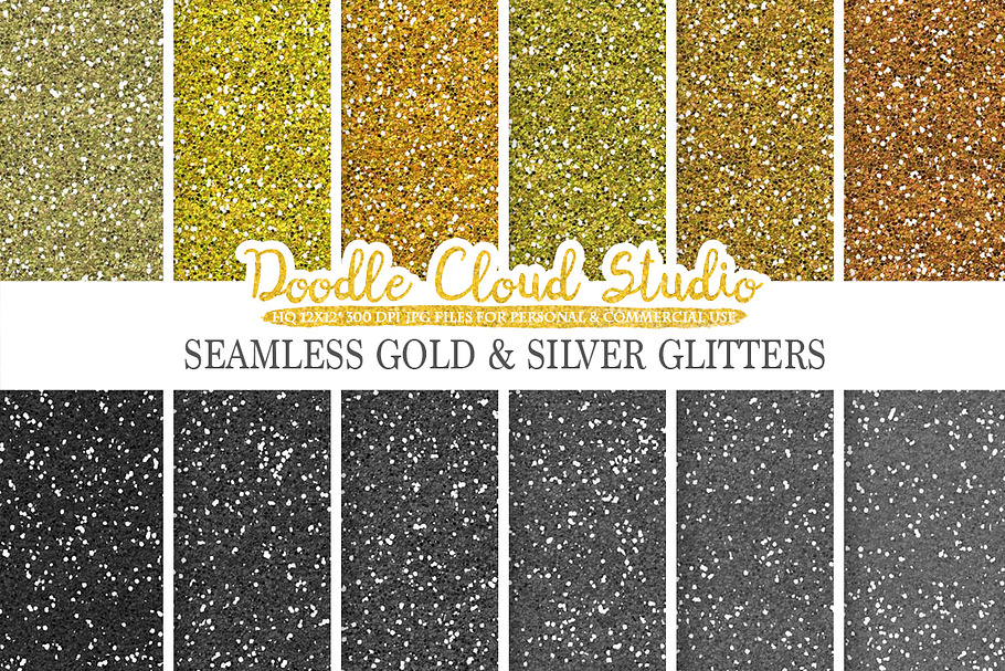 SEAMLESS Metallic Glitter in Textures - product preview 8