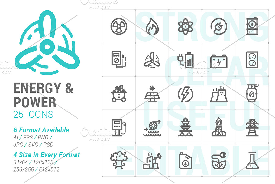 Energy & Power Mini Icon in Graphics - product preview 8
