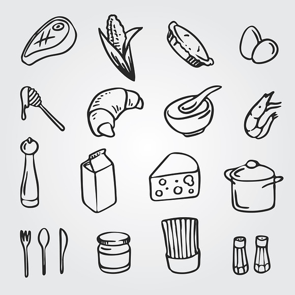 100+ vector doodle icons in Graphics - product preview 6