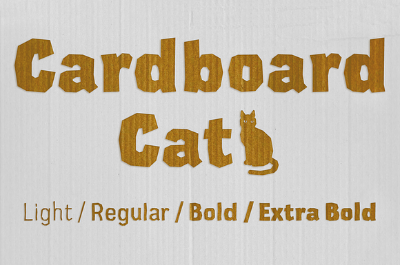 Cardboard Cat in Sans-Serif Fonts - product preview 5