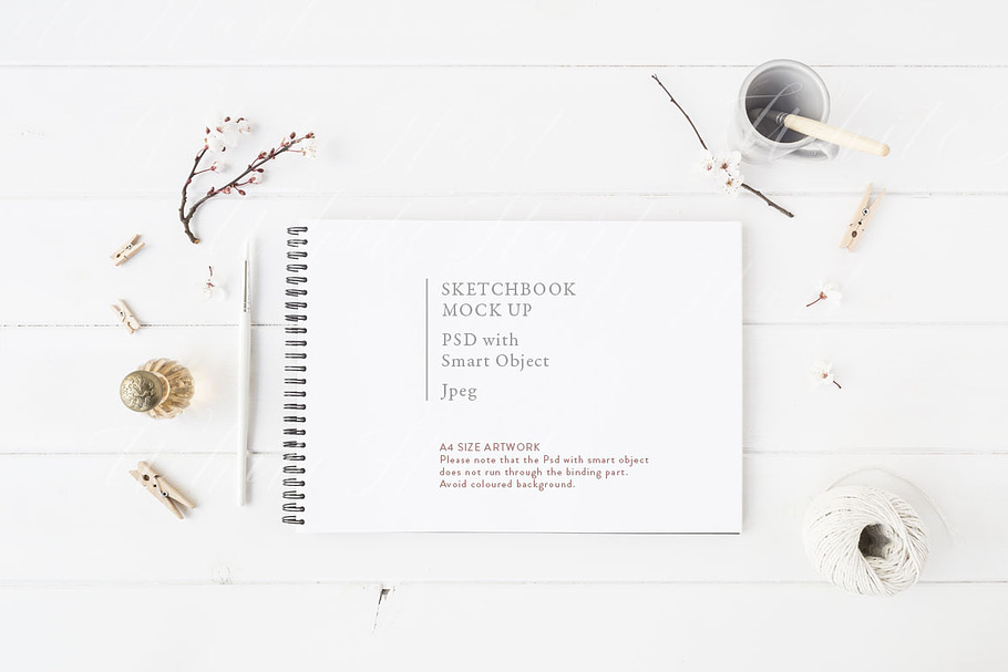 Sketchbook mock up - Artist's style in Mockup Templates - product preview 8