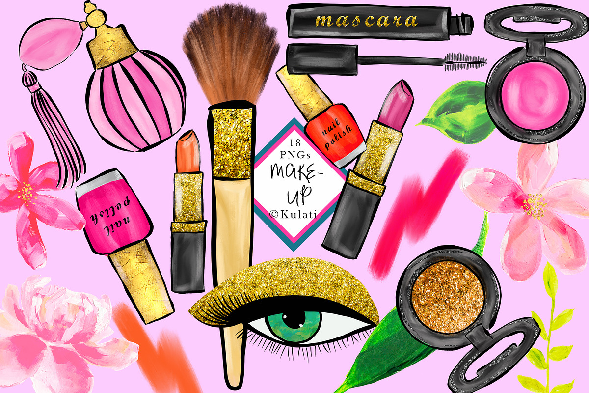 Makeup Clipart / Graphics in Illustrations - product preview 8