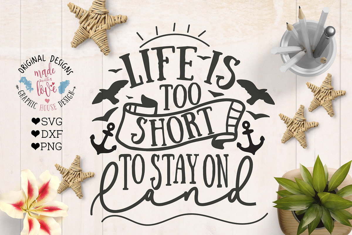 Life is too short to Stay on Land in Illustrations - product preview 8