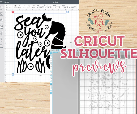 Sea you Later Cut File and Printable in Illustrations - product preview 1