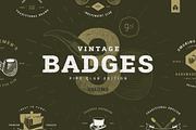 Vintage Badges vol 3