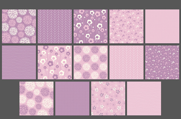 Lavender digital paper in Patterns - product preview 1