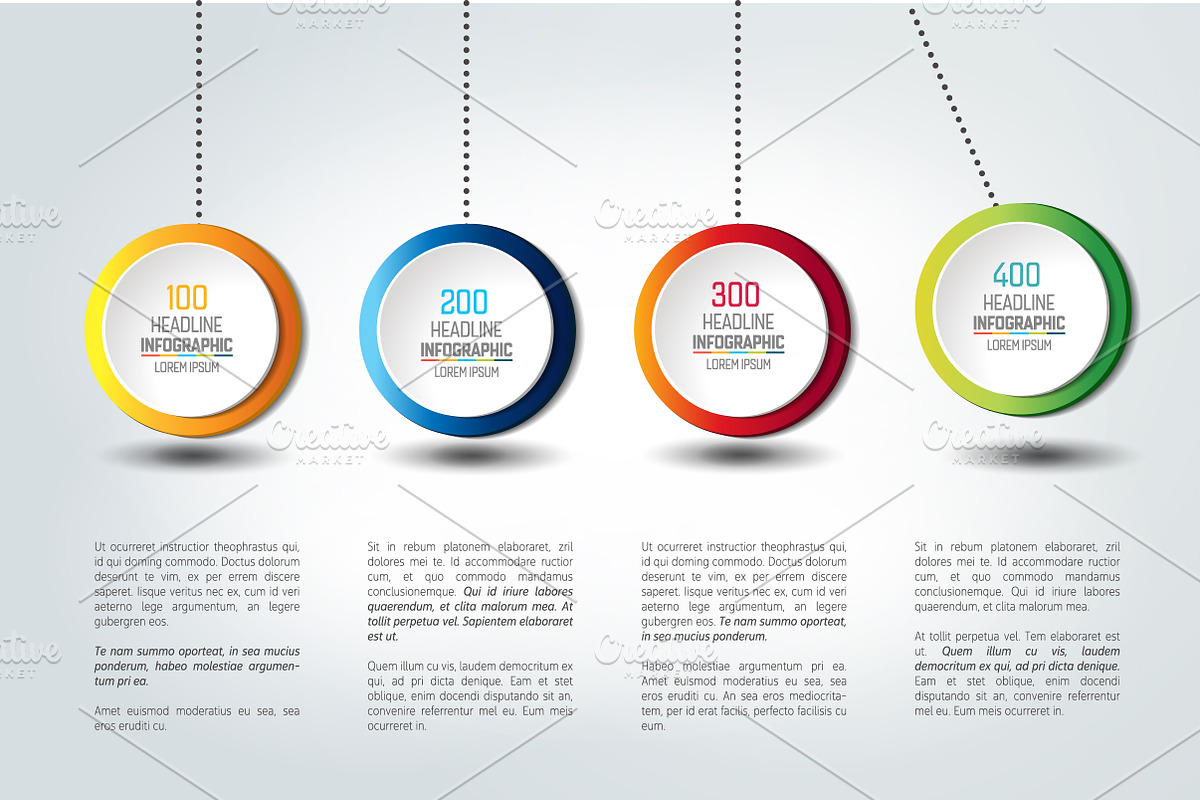 Infographic vector option banner  in Illustrations - product preview 8