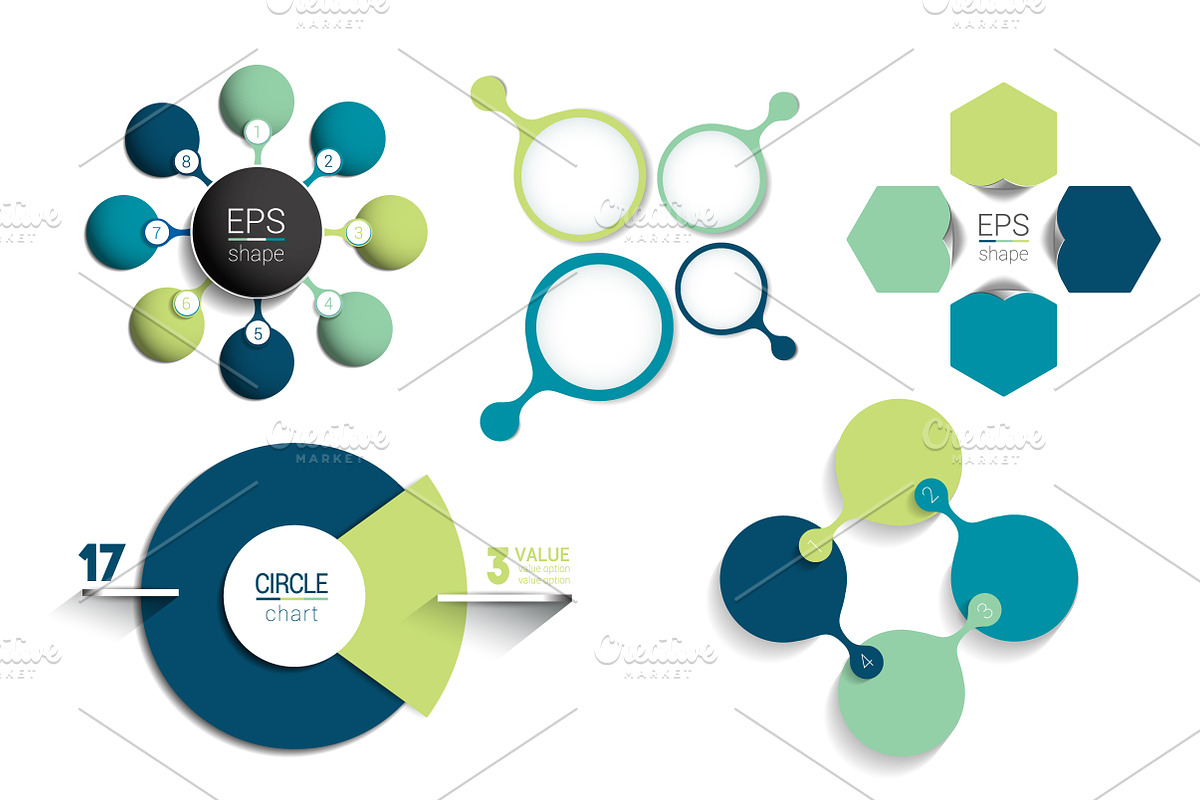 Circle infographic template in Illustrations - product preview 8