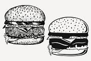  hamburger vector SVG DXF PNG