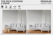Sofa Pillows & Curtains Mockup Pack