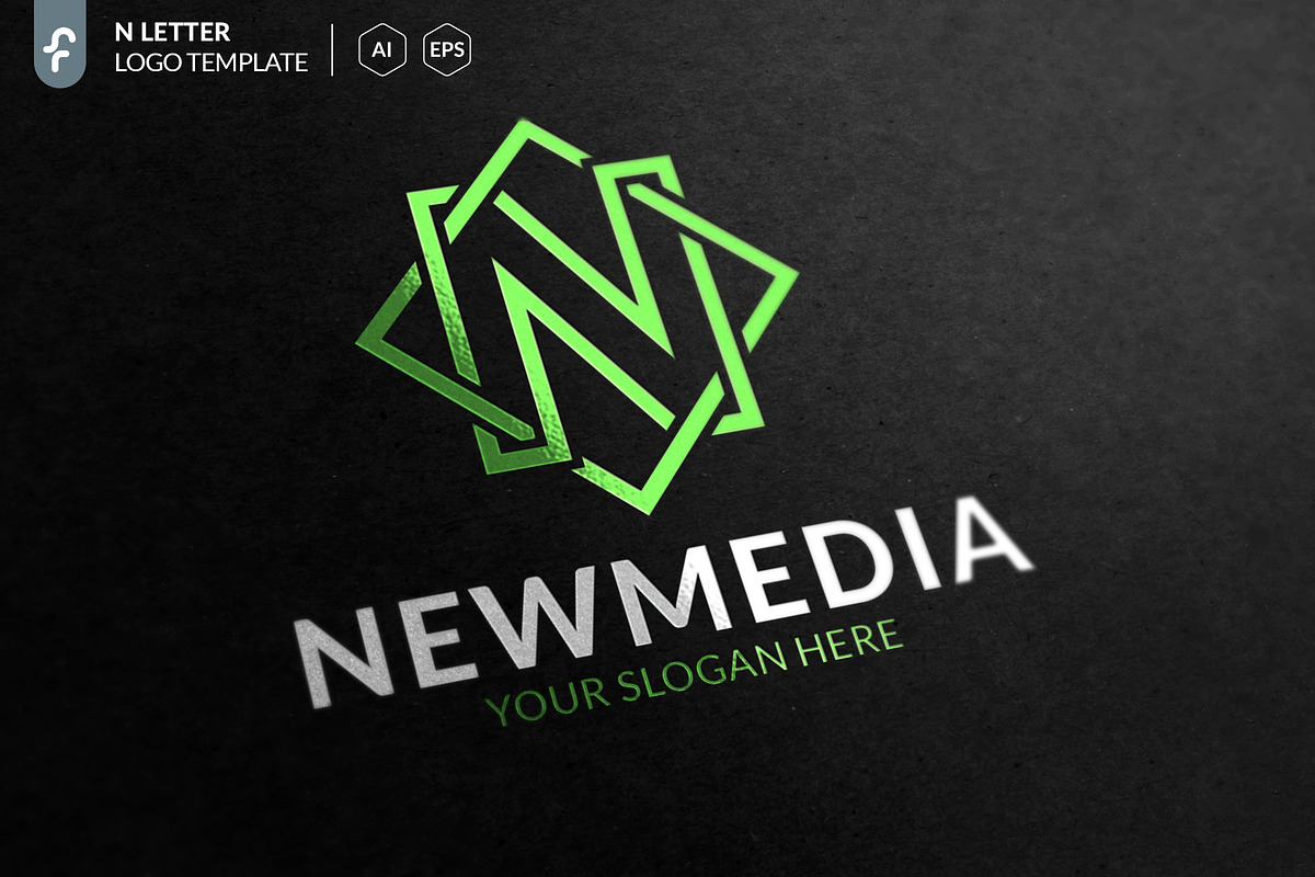 New Media Logo in Logo Templates - product preview 8
